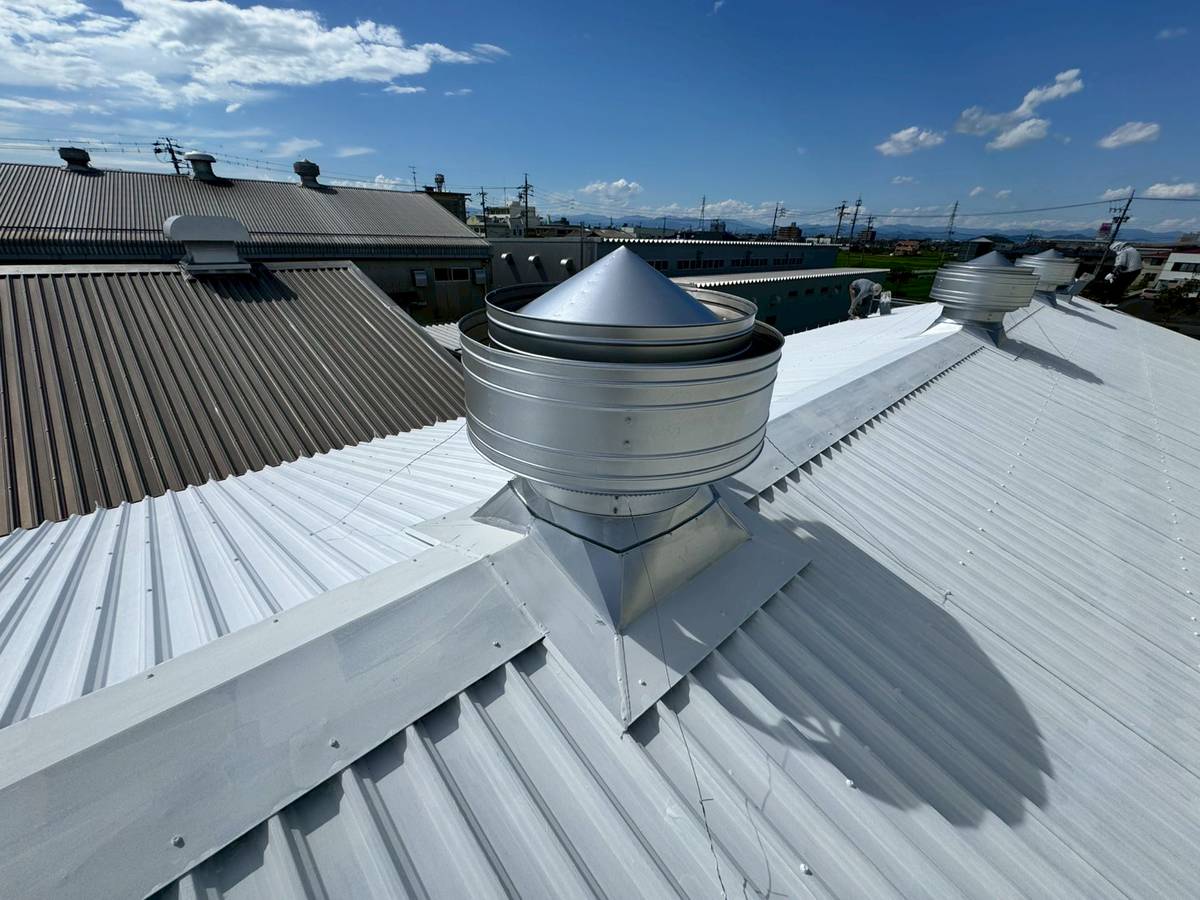 屋根施工完了写真